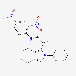 4,5,6,7-Tetrahydro-2-phenyl-2H-isoindole-1-carboxaldehyde (2,4-dinitrophenyl)hydrazone