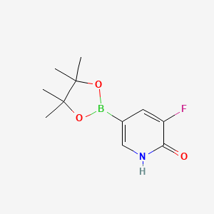 B1456906 3-Fluoro-5-(4,4,5,5-tetramethyl-1,3,2-dioxaborolan-2-yl)pyridin-2-ol CAS No. 1333319-76-8