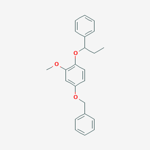 4-(Benzyloxy)-2-methoxy-1-(1-phenylpropoxy)benzene