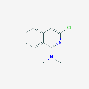 molecular formula C11H11ClN2 B1456908 3-chloro-N,N-dimethylisoquinolin-1-amine CAS No. 1079651-09-4