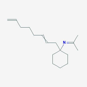 N-[1-(Octa-2,7-dien-1-yl)cyclohexyl]propan-2-imine