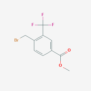 molecular formula C10H8BrF3O2 B1456909 4-(溴甲基)-3-(三氟甲基)苯甲酸甲酯 CAS No. 863248-28-6