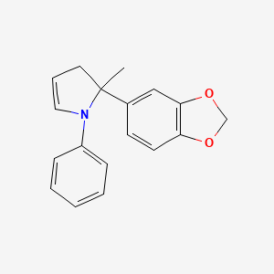 2-(2H-1,3-Benzodioxol-5-yl)-2-methyl-1-phenyl-2,3-dihydro-1H-pyrrole