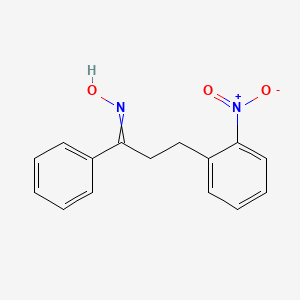 N-[3-(2-Nitrophenyl)-1-phenylpropylidene]hydroxylamine