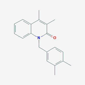 1-[(3,4-Dimethylphenyl)methyl]-3,4-dimethylquinolin-2(1H)-one