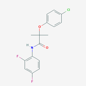 Propanamide, 2-(4-chlorophenoxy)-N-(2,4-difluorophenyl)-2-methyl-