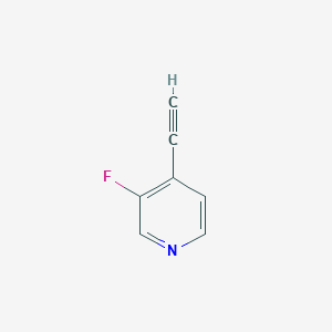 molecular formula C7H4FN B1456919 4-Ethynyl-3-fluoropyridine CAS No. 1196156-81-6