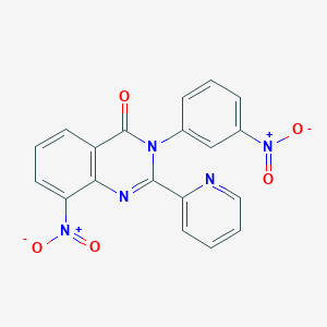 8-Nitro-3-(3-nitrophenyl)-2-(pyridin-2-yl)quinazolin-4(3H)-one