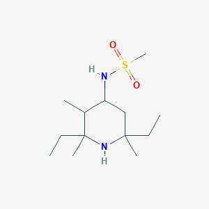 N-(2,6-Diethyl-2,3,6-trimethylpiperidin-4-yl)methanesulfonamide