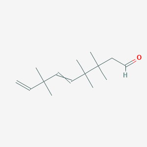 3,3,4,4,7,7-Hexamethylnona-5,8-dienal