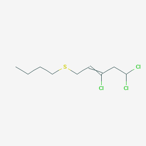 1-(Butylsulfanyl)-3,5,5-trichloropent-2-ene