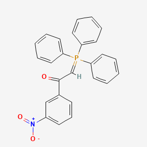 1-(3-Nitrophenyl)-2-(triphenyl-lambda~5~-phosphanylidene)ethan-1-one