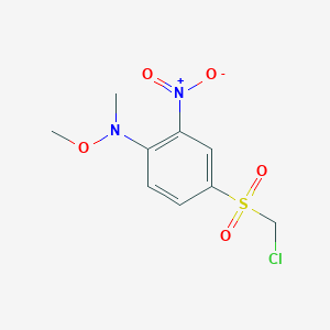 4-(Chloromethanesulfonyl)-N-methoxy-N-methyl-2-nitroaniline