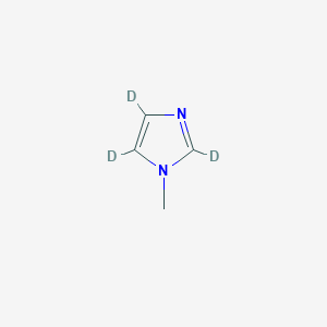 molecular formula C4H6N2 B1456928 1-Methylimidazole-D3 (ring-D3) CAS No. 4166-68-1