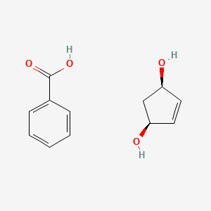 benzoic acid;(1S,3R)-cyclopent-4-ene-1,3-diol