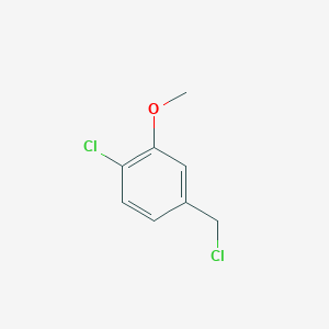 molecular formula C8H8Cl2O B1456929 1-Chloro-4-(chloromethyl)-2-methoxybenzene CAS No. 13726-18-6