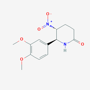 (5R,6S)-6-(3,4-dimethoxyphenyl)-5-nitropiperidin-2-one