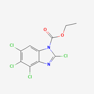 Ethyl 2,4,5,6-tetrachloro-1H-benzimidazole-1-carboxylate