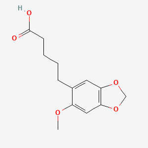 5-(6-Methoxy-2H-1,3-benzodioxol-5-yl)pentanoic acid