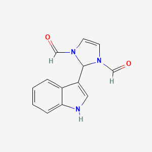 2-(1H-Indol-3-yl)-1H-imidazole-1,3(2H)-dicarbaldehyde