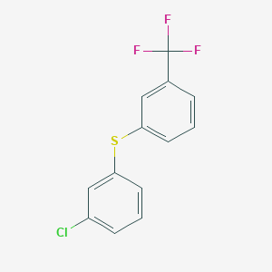 1-Chloro-3-{[3-(trifluoromethyl)phenyl]sulfanyl}benzene