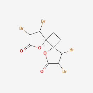 3,4,9,10-Tetrabromo-1,7-dioxadispiro[4.0.4~6~.2~5~]dodecane-2,8-dione