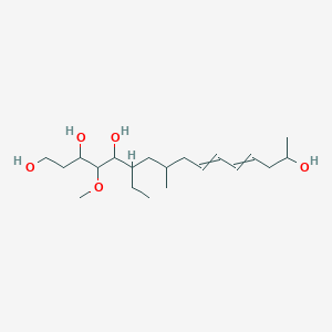 6-Ethyl-4-methoxy-8-methylhexadeca-10,12-diene-1,3,5,15-tetrol