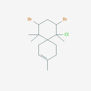 8,10-Dibromo-7-chloro-3,7,11,11-tetramethylspiro[5.5]undec-2-ene