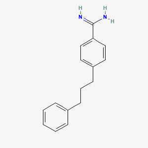 4-(3-Phenylpropyl)benzene-1-carboximidamide