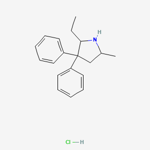 2-Ethyl-5-methyl-3,3-diphenylpyrrolidine;hydrochloride