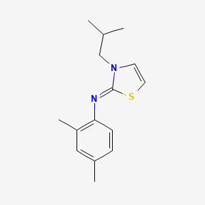 (2Z)-N-(2,4-Dimethylphenyl)-3-(2-methylpropyl)-1,3-thiazol-2(3H)-imine