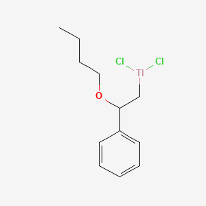 (2-Butoxy-2-phenylethyl)(dichloro)thallane