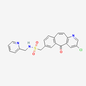 molecular formula C21H16ClN3O3S B1456961 1-(3-氯-5-氧代-5H-苯并[4,5]环庚[1,2-b]吡啶-7-基)-N-(吡啶-2-基甲基)甲磺酰胺 CAS No. 1001917-35-6