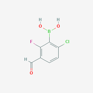 B1456967 6-Chloro-2-fluoro-3-formylphenylboronic acid CAS No. 1451393-10-4