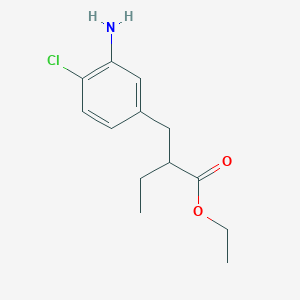 B1456970 Ethyl 2-(3-amino-4-chlorobenzyl)butanoate CAS No. 1297549-34-8