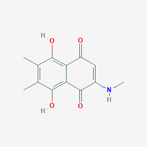 5,8-Dihydroxy-6,7-dimethyl-2-(methylamino)naphthalene-1,4-dione