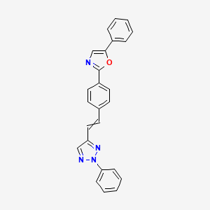 2-Phenyl-4-{2-[4-(5-phenyl-1,3-oxazol-2-yl)phenyl]ethenyl}-2H-1,2,3-triazole