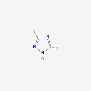 molecular formula C2H3N3 B1456972 1,2,4-三唑-D3 CAS No. 43088-92-2