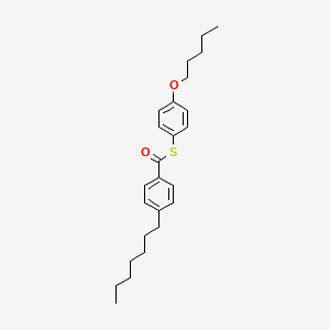 S-[4-(Pentyloxy)phenyl] 4-heptylbenzene-1-carbothioate