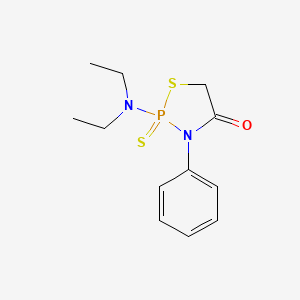 2-(Diethylamino)-3-phenyl-2-sulfanylidene-1,3,2lambda5-thiazaphospholidin-4-one