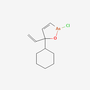 2-Chloro-5-cyclohexyl-5-ethenyl-2,5-dihydro-1,2-oxarsole