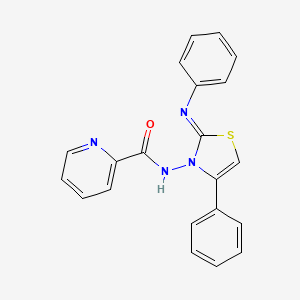 N-[(2Z)-4-Phenyl-2-(phenylimino)-1,3-thiazol-3(2H)-yl]pyridine-2-carboxamide