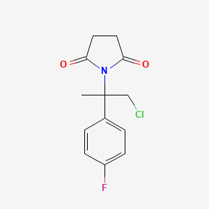 1-[1-Chloro-2-(4-fluorophenyl)propan-2-yl]pyrrolidine-2,5-dione