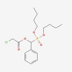 (Dibutoxyphosphoryl)(phenyl)methyl chloroacetate