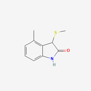 4-Methyl-3-(methylsulfanyl)-1,3-dihydro-2H-indol-2-one