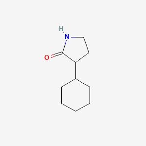 molecular formula C10H17NO B1456983 3-环己基吡咯烷-2-酮 CAS No. 911721-88-5
