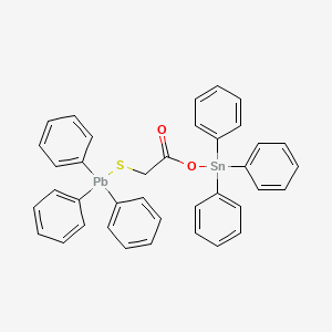 3-Oxo-1,1,1,6,6,6-hexaphenyl-2-oxa-5-thia-1-stanna-6-plumbahexane