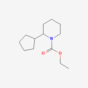 Ethyl 2-cyclopentylpiperidine-1-carboxylate