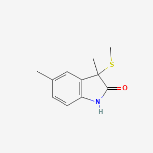 3,5-Dimethyl-3-(methylsulfanyl)-1,3-dihydro-2H-indol-2-one