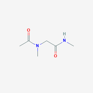 molecular formula C6H12N2O2 B1456988 N-methyl-2-(N-methylacetamido)acetamide CAS No. 24131-61-1